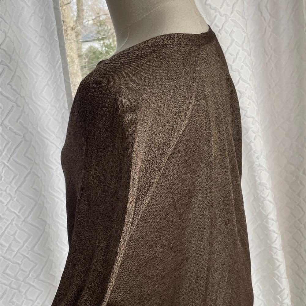 Eileen Fisher Women's Bronze Button-Up Sweater XS Fits S-M - Picture 9 of 12